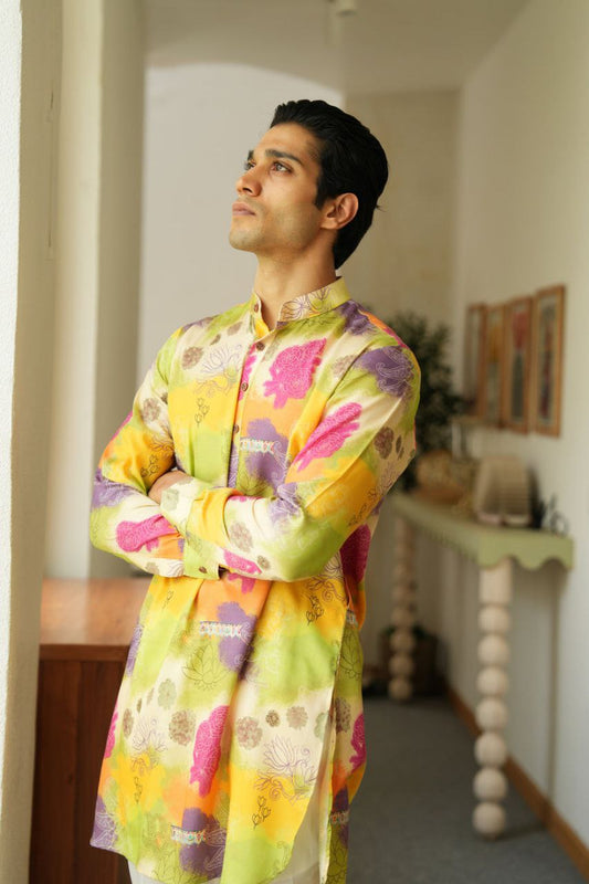 SORRELL BROWN  PRINTED KURTA SET
