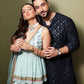 ALI BLACK MIRROR WORK KURTA AND PAJAMA
