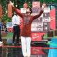 REDWOOD NECK EMBROIDERED MEN'S KURTA WITH PAJAMA SET
