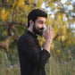 STYLISH BLACK EMBROIDERED KURTA WITH PAJAMA