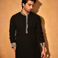 Black Embroidered Kurta With Paijama