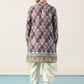 GREY PINK PRINTED KURTA AND PATIYALA SET