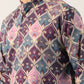 GREY PINK PRINTED KURTA AND PATIYALA SET