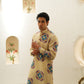 SANDY BROWN PRINTED KURTA SET