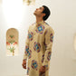 SANDY BROWN PRINTED KURTA SET