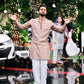 OYSTER PINK Embroidered Work Men's Kurta with Pajama