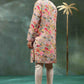 MIX FLOWER PRINTED WORK KURTA PAJAMA SET FOR MEN'S
