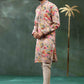 MIX FLOWER PRINTED WORK KURTA PAJAMA SET FOR MEN'S