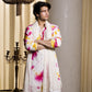 MULTI COLOURED MIRROR WORK PRINTED KURTA, PAJAMA and DUPATA