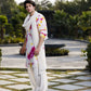 MULTI COLOURED MIRROR WORK PRINTED KURTA, PAJAMA and DUPATA