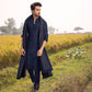 POWDER BLUE EMBRODARY WORK KURTA,PAJAMA AND DUPATA SET